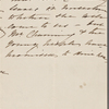 Bright, Mrs Elizabeth, ALS, to SAPH. Thursday [n.d.]. 