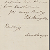 Bright, Mrs Elizabeth, ALS, to SAPH. Friday [n.d.]. 
