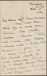 Bright, H[enry] A., ALS, to SAPH. Oct. 13, 1864.