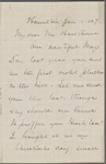 Dodge, Mary Abigail, ALS, to SAPH. Jan. 11, 1867.