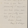 Dodge, Mary Abigail, ALS, to SAPH. Jan. 11, 1867.