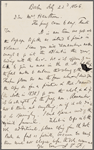 F[ields], J. T., ALS, to SAPH.  Jul. 22, 1866.