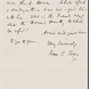 Fields, J. T., ALS, to SAPH.  Sep. 17, 1866.