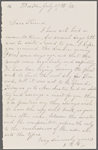 F[ields], J. T., msLS, to SAPH.  Jul. 27, 1868.