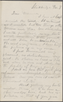Hawthorne, Julian, ALS, to SAPH. Nov. 8, [1864?]. Previously: Nov. 8, [n.y.]