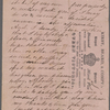 Hawthorne, Una, ALS to SAPH. [1855].