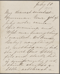 Hawthorne, Una, ALS to SAPH. Jul. 10, [1857].