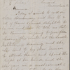Hawthorne, Una, ALS to SAPH. Oct. 19, [1863?].