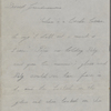 Peabody, [Elizabeth Palmer], mother, ALS to. In second part of ALS from from Una Hawthorne to EPP, her grandmother. [Dec. 1851 - May 1852].