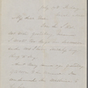 Lathrop, Rose Hawthorne, ALS to Una Hawthorne, sister. Jul. 17, [1863]. Postscript by SAPH.