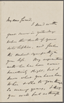 Ward, Samuel G., ALS to Elizabeth Palmer Peabody. Mar. 3, 1871.