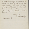 Peabody, Nathaniel Cranch, ALS to W. D. Ticknor. Sep. 21, 1858.