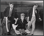George Segal, Tammy Grimes and Edward Woodward in rehearsal for the stage production Rattle of a Simple Man
