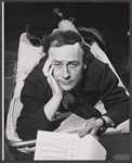 Edward Woodward in rehearsal for the stage production Rattle of a Simple Man