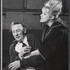 Edward Woodward and Tammy Grimes in rehearsal for the stage production Rattle of a Simple Man