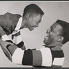 Studio portrait of Glynn Turman and Sidney Poitier from the original 1959 Broadway production of A Raisin in the Sun