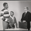 Sidney Poitier, Glynn Turman, and John Fiedler in a studio print for the stage production A Raisin in the Sun
