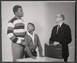 Sidney Poitier, Glynn Turman and John Fiedler in studio portrait for the stage production A Raisin in the Sun