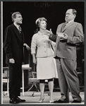 John McMartin, Dody Goodman and Eddie Mayehoff in the stage production A Rainy Day in Newark