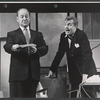 Eddie Mayehoff and John McMartin in the stage production A Rainy Day in Newark
