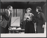 Zachary Scott, Dody Goodman and Mary McCarty in the stage production A Rainy Day in Newark