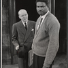 John Fiedler and Ossie Davis in the stage production A Raisin in the Sun