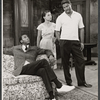 Louis Gossett, Ruby Dee and Ossie Davis in the stage production A Raisin in the Sun