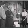 Ossie Davis, Frances Williams, Ruby Dee, Charles Richardson and Diana Sands in the stage production A Raisin in the Sun