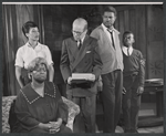 Frances Williams, Diana Sands, John Fiedler, Ossie Davis and Charles Richardson in the stage production A Raisin in the Sun