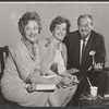 Joyce Redman, Constance Cummings and John Emery in rehearsal for the stage production Rape of the Belt