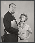 Joyce Redman and John Emery in rehearsal for the stage production Rape of the Belt