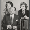 Hilda Brawner, John Emery and Avis Scott in rehearsal for the stage production Rape of the Belt