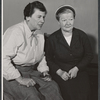 Pat Nye and Nydia Westman in rehearsal for the stage production Rape of the Belt