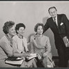 Joyce Redman, Harriet Parsons, Charles Hollerth Jr. and unidentified others in rehearsal for the stage production Rape of the Belt