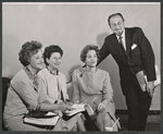 Joyce Redman, Harriet Parsons, Charles Hollerth Jr. and unidentified others in rehearsal for the stage production Rape of the Belt