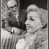Pesach Burstein and Lillian Lux in the stage production The Rebbetzin from Israel