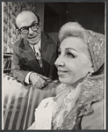 Pesach Burstein and Lillian Lux in the stage production The Rebbetzin from Israel
