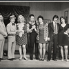 Bernard Sauer, Pesach Burstein, Lillian Lux, Gene Barrett, David Carey and unidentified others in the stage production The Rebbetzin from Israel