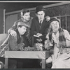 George Martin [in derby hat] and unidentified others in the stage production Red Roses for Me