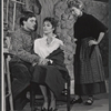 Raymond Allen, Marguerite Lenert and Margaret Brewster in the stage production Red Roses for Me