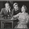 Wilfrid Hyde-White, Anna Massey and Adrianne Allen in rehearsal for the stage production The Reluctant Debutante