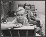 Anna Massey and John Merivale in rehearsal for the stage production The Reluctant Debutante