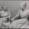Adrianne Allen and Anna Massey in rehearsal for the stage production The Relunctant Debutante
