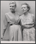 Anna Massey and Adrianne Allen in rehearsal for the stage production The Relunctant Debutante