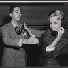 David Cole and Anna Massey in rehearsal for the stage production The Relunctant Debutante