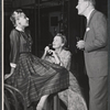 Anna Massey, Adrianne Allen and Wilfrid Hyde-White in rehearsal for the stage production The Reluctant Debutante
