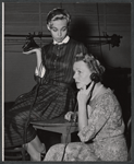 Anna Massey and Adrianne Allen in rehearsal for the stage production The Relunctant Debutante