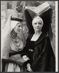 Penny Fuller [right] and unidentified in the 1966 New York Shakespeare production of Richard III