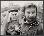 Joseph Bova [right] and unidentified in the 1966 New York Shakespeare production of Richard III