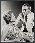 Coral Browne and Charles Gray in rehearsal for the stage production The Right Honorable Gentleman